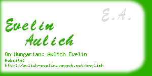 evelin aulich business card